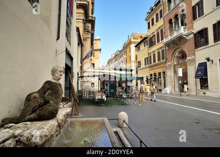 Via del Babuino, Rome, Italie Banque D'Images