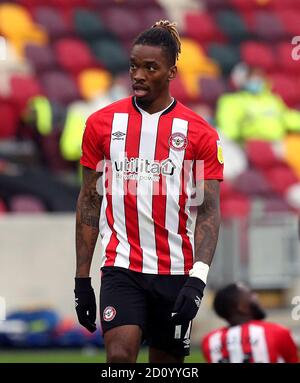 Ivan Toney de Brentford lors du match de championnat Sky Bet au stade communautaire de Brentford, Londres. Banque D'Images