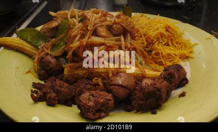 Sauté de porc Banque D'Images