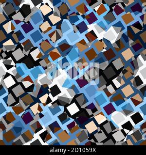Motif vectoriel sans couture, luxueux motif coloré en verre cassé Illustration de Vecteur