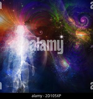 L'Esprit ou l'aura Banque D'Images