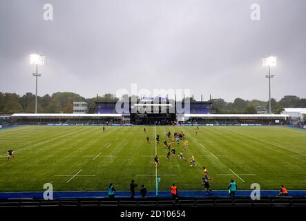 Une vue d'ensemble des joueurs en action lors du match Gallagher Premiership au stade Allianz, Londres. Banque D'Images