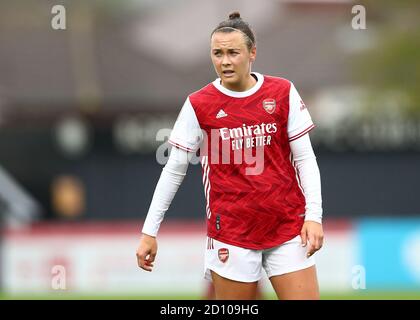 Borehamwood, Royaume-Uni. 04e octobre 2020. Caitlin Foord d'Arsenal Women pendant le match de Super League des femmes de FA Arsenal Women vs Bristol City Women. Jacques Feeney/SPP crédit: SPP Sport presse photo. /Alamy Live News Banque D'Images