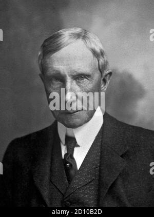 John D Rockefeller. Portrait de John Davison Rockefeller SR (1839-1937), vers 1914 Banque D'Images