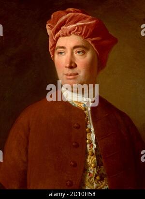 David Hume (né David Home; 1711 – 25) philosophe, historien et essayiste écossais, mieux connu aujourd'hui pour son système très influent d'empirisme philosophique, de scepticisme et de naturalisme. Banque D'Images