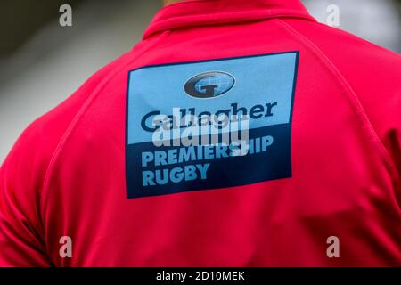 Twickenham, Royaume-Uni. 04e octobre 2020. Gallagher parraine le rugby de Premiership lors du match de rugby de Premiership Gallagher entre London Irish et Bristol Rugby à Twickenham Stoop, Twickenham, Angleterre, le 4 octobre 2020. Photo de Phil Hutchinson. Utilisation éditoriale uniquement, licence requise pour une utilisation commerciale. Aucune utilisation dans les Paris, les jeux ou les publications d'un seul club/ligue/joueur. Crédit : UK Sports pics Ltd/Alay Live News Banque D'Images