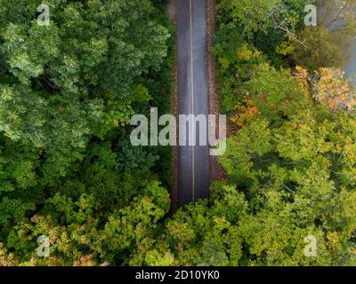 1er octobre 2020, Springbank Park à London Ontario Canada. Antenne si la piste cyclable. Luke Durda/Alamy Banque D'Images