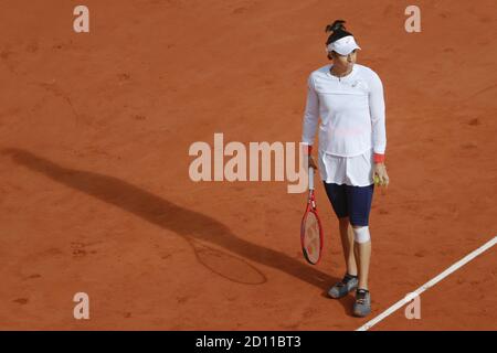 CAROLINE GARCIA (FRA) lors du tournoi de tennis Roland Garros 2020, Grand Chelem, le 4 octobre 2020 au stade Roland Garros à Paris, France - Phot Banque D'Images