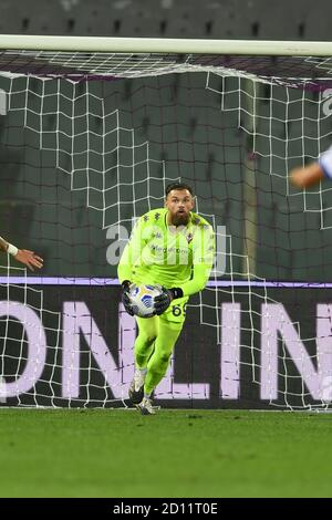 Bartlomiej Dragowski (Fiorentina) pendant le match de la série ITALIENNE a' entre Fiorentina 1-2 Sampdoria au stade Artemio Franchi le 02 octobre 2020 à Florence, Italie. Photo de Maurizio Borsari/AFLO Banque D'Images