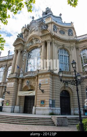 Depuis 1897, le bâtiment de Vajdahunyad Var, dans le parc de la ville, abrite toujours le Musée agricole hongrois. Budapest, Hongrie. Banque D'Images