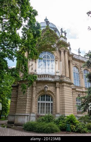 Depuis 1897, le bâtiment de Vajdahunyad Var, dans le parc de la ville, abrite toujours le Musée agricole hongrois. Budapest, Hongrie. Banque D'Images