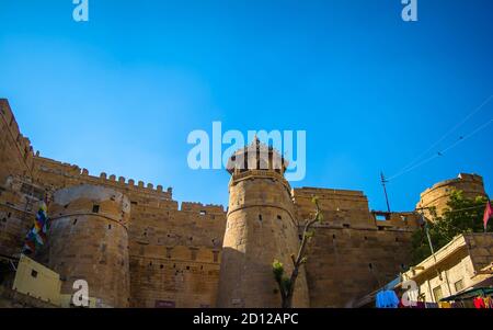 Le fort de Jaisalmer est situé dans la ville de Jaisalmer, dans l'État indien du Rajasthan Banque D'Images