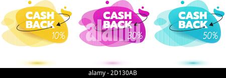 Design liquide amoeba. Formes d'amibe colorées dynamiques. Modèle de bannière moderne pour logo, prospectus, présentation. Couleurs jaune, rouge, bleu Illustration de Vecteur