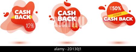 Design liquide amoeba. Formes d'amibe colorées dynamiques. Modèle de bannière moderne pour logo, prospectus, présentation. Couleurs jaune, rouge, bleu Illustration de Vecteur