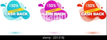 Design liquide amoeba. Formes d'amibe colorées dynamiques. Modèle de bannière moderne pour logo, prospectus, présentation. Couleurs jaune, rouge, bleu Illustration de Vecteur