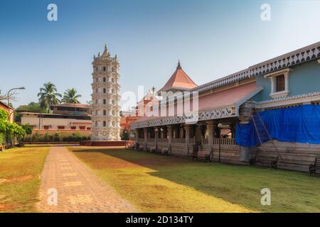 Temple indien Shri Mahalsa à Ponda, Goa, Inde. Banque D'Images