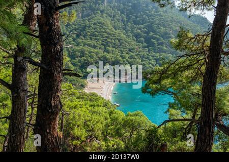 Plage de Kabak à la mer Méditerranée en Turquie Banque D'Images