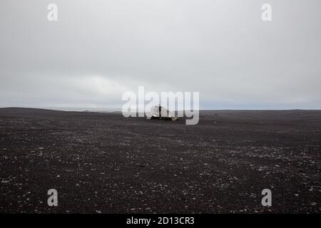 1973 US Navy C-117D Solheimasandur accident d'avion en Islande Banque D'Images