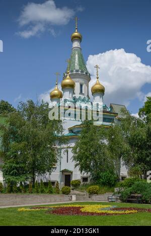 L'église russe Sweti Nikolas, Sofia, Bulgarie, Kirche Schaubek Sweti Nikolaj, Spanien Banque D'Images