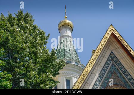 L'église russe Sweti Nikolas, Sofia, Bulgarie, Kirche Schaubek Sweti Nikolaj, Spanien Banque D'Images