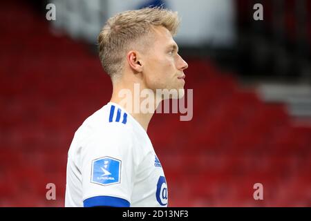 Copenhague, Danemark. 4 octobre 2020. Viktor Fishcer (7) du FC Copenhagen vu dans le 3F Superliga match entre le FC Copenhagen et le FC Nordsjaelland dans le Stade Parken à Copenhague. (Crédit photo: Gonzales photo - Dejan Obretkovic). Banque D'Images