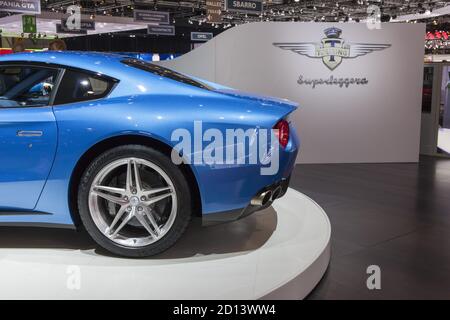 Le Touring Superleggera 2015 Berlinetta Lusso au salon de l'automobile de Genève 2015, 5 mars 2015 Banque D'Images