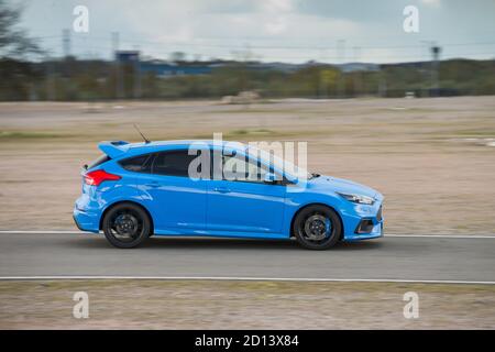 Ford Focus RS 2016 au Rockingham Motor Speedway, Northamptonshire, 1er juin 2016 Banque D'Images