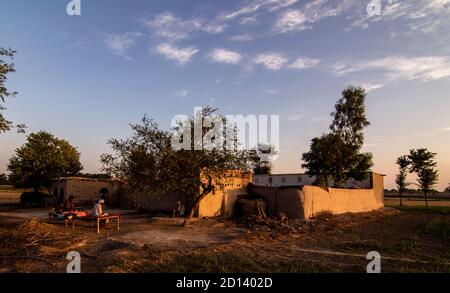 Paysages ruraux du Punjab , Pakistan Banque D'Images
