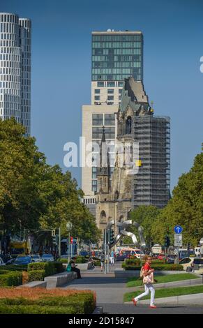 Wilhelm-impériale, l'église commémorative Tauentzien, Charlottenburg, Berlin, Allemagne, Kaiser-Wilhelm-Gedaechtniskirche, Deutschland Banque D'Images