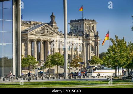 Reichstag, Paul Loebe house, place de la république, zoo, centre, Berlin, Allemagne, Paul-Loebe-Haus, Platz der Republik, Tiergarten, Mitte, Deuts Banque D'Images