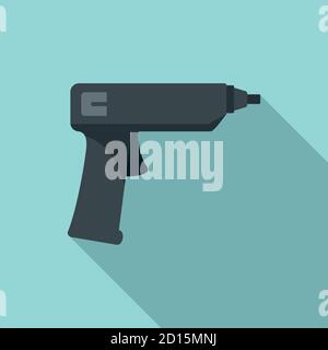 Icône de pistolet en mousse de polyuréthane. Illustration plate de l'icône vectorielle du pistolet en mousse de polyuréthane pour la conception de la bande Illustration de Vecteur