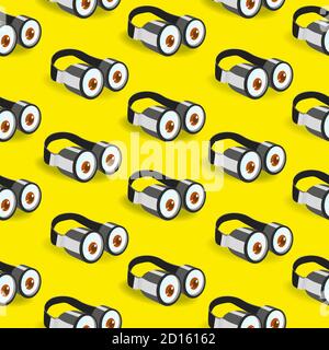 Lunettes de protection Minion, motif sans couture amusant Illustration de Vecteur