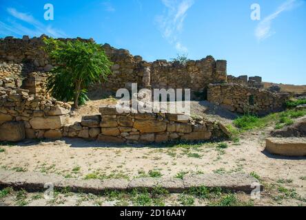 Ancienne ville de Nymphaion à Kerch, Crimée Banque D'Images