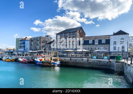 Barbican Marina à Plymouth Devon en Angleterre Banque D'Images