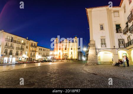 plaza del Giraldo y iglesia de San Antao, Evora,Alentejo,Portugal, europa Banque D'Images