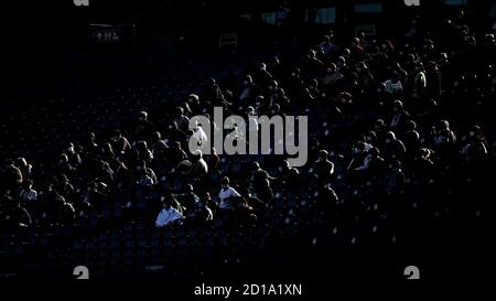 Les supporters du Latium pendant les restrictions de Covid19 pendant le championnat italien Serie Un match de football entre le SS Lazio et le FC Internazionale on Octobre Banque D'Images