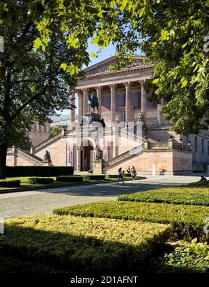 Alte Nationalgalerie sur l'île aux Musées à Berlin, Allemagne Banque D'Images