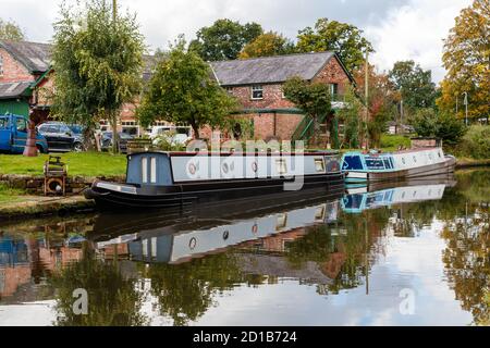 Le canal Bridgewater près de Lymm à Cheshire Banque D'Images