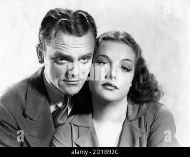 JAMES CAGNEY et ANN SHERIDAN Publicité Portrait pour LES ANGES AVEC DES VISAGES SALES 1938 réalisateur MICHAEL CURTIZ Warner Bros. Banque D'Images