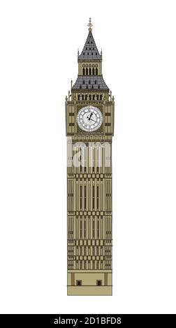 Illustration vectorielle de Big Ben Illustration de Vecteur