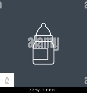Icône Eye Drops Vector Illustration de Vecteur