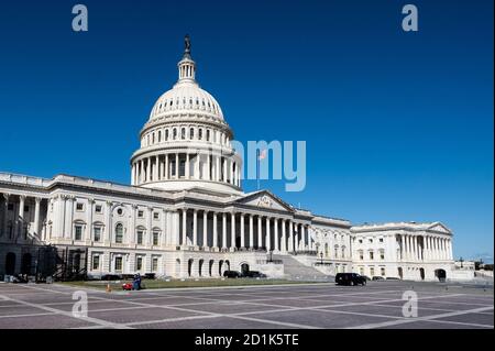 Washington, États-Unis. 05e octobre 2020. Vue extérieure sur la partie est du Capitole des États-Unis. Crédit : SOPA Images Limited/Alamy Live News Banque D'Images