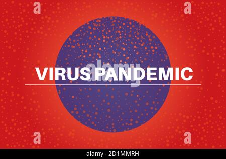 Illustration du vecteur de pandémie de virus Illustration de Vecteur