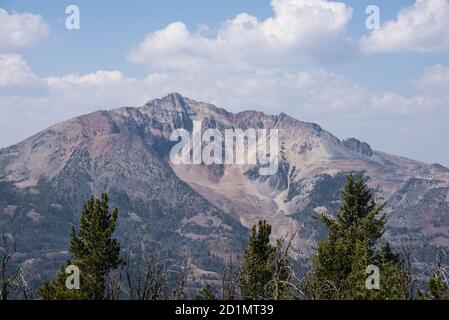 Randonnée sur Sepulcher Mountain, parc national de Yellowstone, Wyoming, États-Unis Banque D'Images