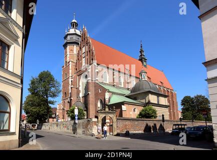 Cracovie. Cracovie. Pologne. Basilique de Corpus Christi (Bozego Ciala) à Kazimierz. Banque D'Images