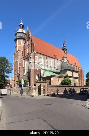 Cracovie. Cracovie. Pologne. Basilique de Corpus Christi (Bozego Ciala) à Kazimierz. Banque D'Images