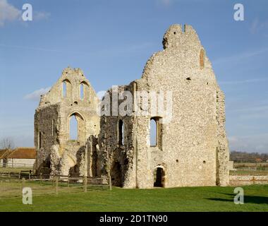 PRIEURÉ de BOXGROVE, West Sussex. Vue générale vers le nord. Banque D'Images