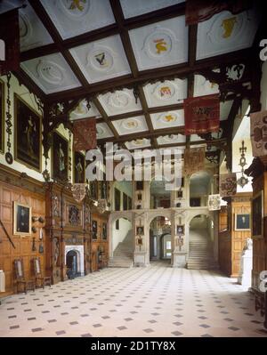 MAISON AUDLEY END. Vue de l'intérieur. La Grande salle. Banque D'Images