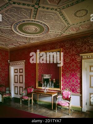 MAISON AUDLEY END, ESSEX. Vue de l'intérieur. The Great Drawing Room, conçu par Robert Adam. Banque D'Images