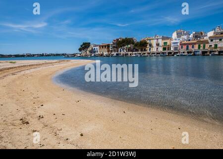 Es Riueto et sa Capella, Porto Colom, Felanitx, Majorque, Iles Baléares, Espagne Banque D'Images